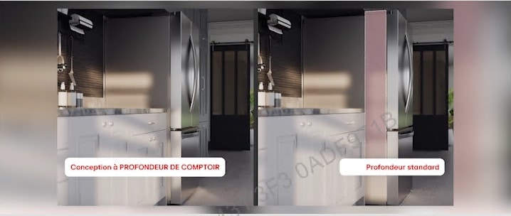 Réfrigérateur à profondeur de comptoir MAX, 24 pi³