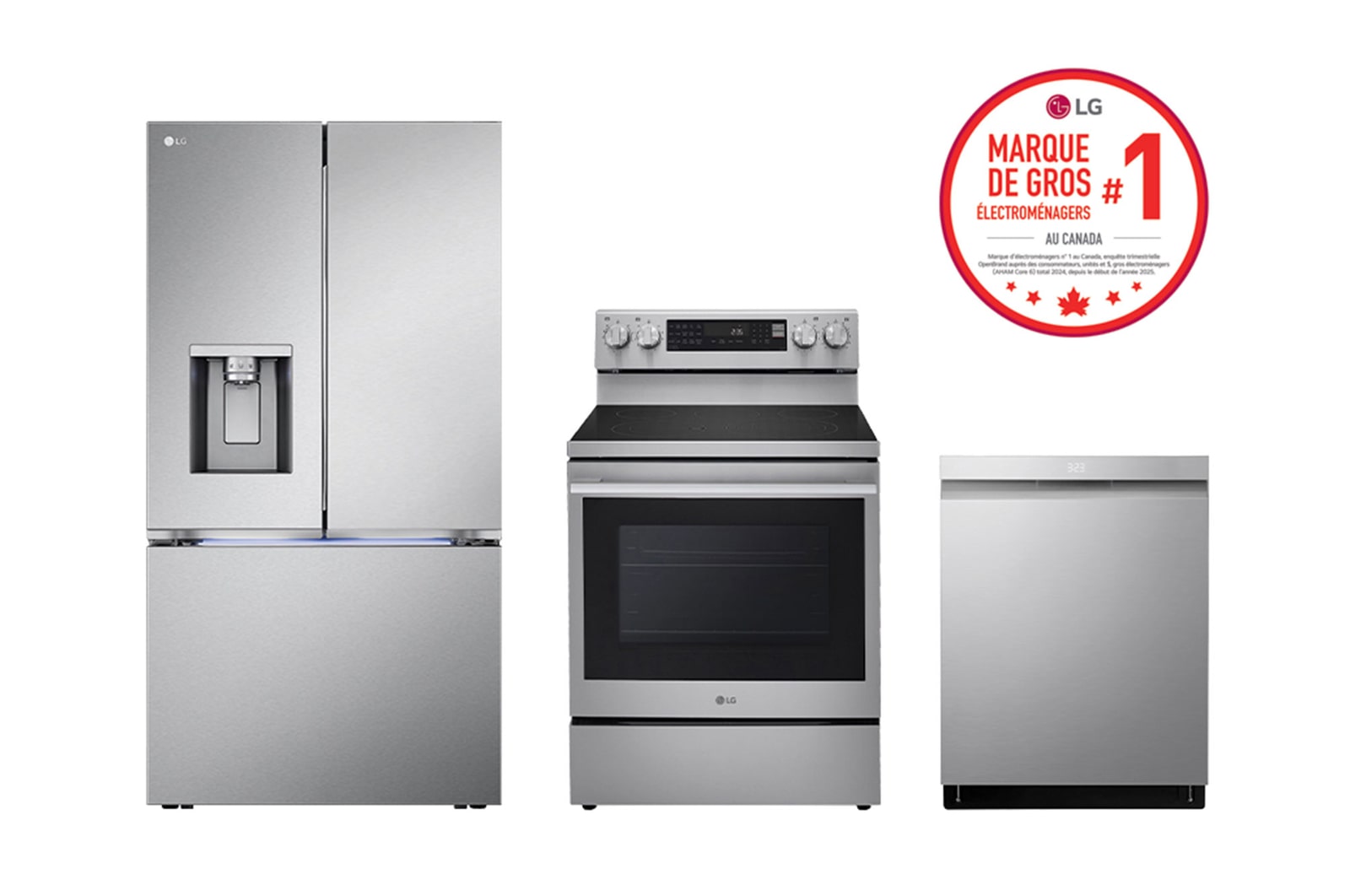 Vue avant de Ensemble cuisine avec frigo de 36 po et cuisinière électrique autonome FM26RE5P5F2.KT01002