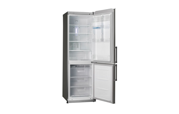 LG Réfrigérateur de 24 po, 11,4 pi 3 avec congélateur en bas et porte de congélateur à charnière, GC-B419BS