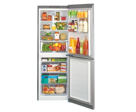 LG Réfrigérateur de 24 po d'une capacité de 11 pi 7 avec congélateur en bas et porte de congélateur à charnière, LBN12551PV