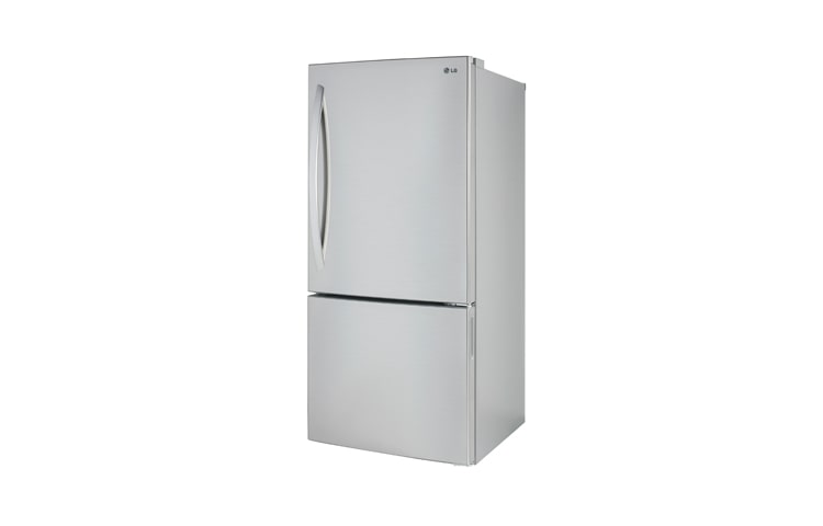 LG Réfrigérateur de 30 po, 22 pi 3 avec congélateur en bas doté d'une porte à charnière avec refroidissement à débit d'air multiple, LBN22370ST