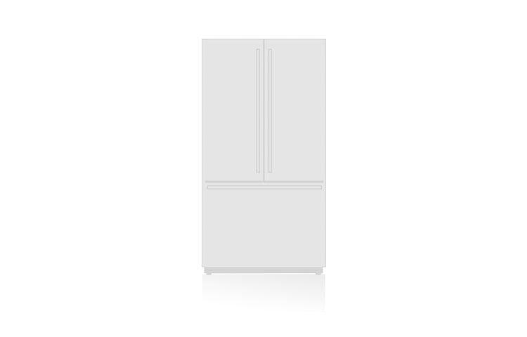 Vue avant de Réfrigérateur à congélateur au bas avec porte de congélateur à charnière (22,4 pi³) LBN22517WW
