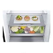 LG Réfrigérateur de 24 po à profondeur de comptoir d’une capacité de 12 pi³ avec congélateur en bas, Refroidissement+ de la porte et support à vin, 12 pi³, LBNC12241P