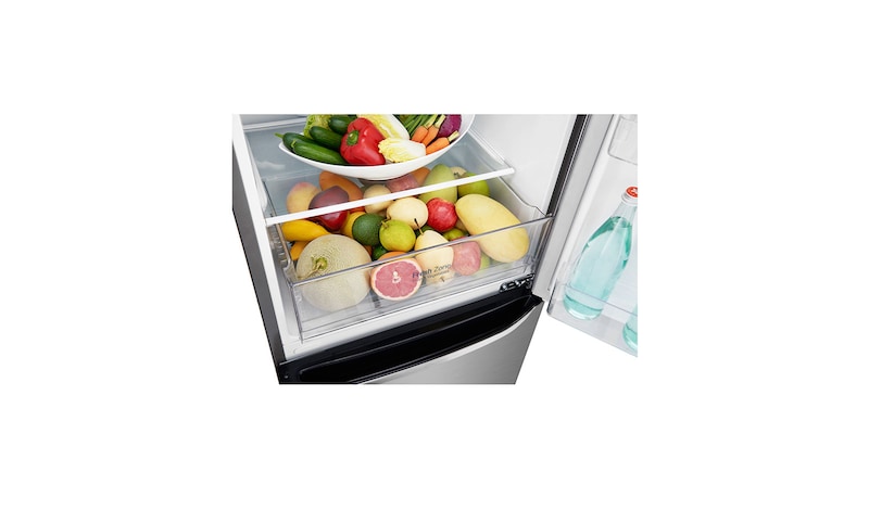 LG Réfrigérateur à deux portes de 12 pi³ avec Compresseur Intelligent à Inversion, LBNC12551V