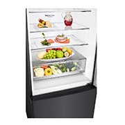 LG Réfrigérateur de 28 po à profondeur de comptoir d’une capacité de 15 pi³, avec congélateur au bas, fonctionnalité Refroidissement+ de la porte et tablette rabattable, LBNC15231P