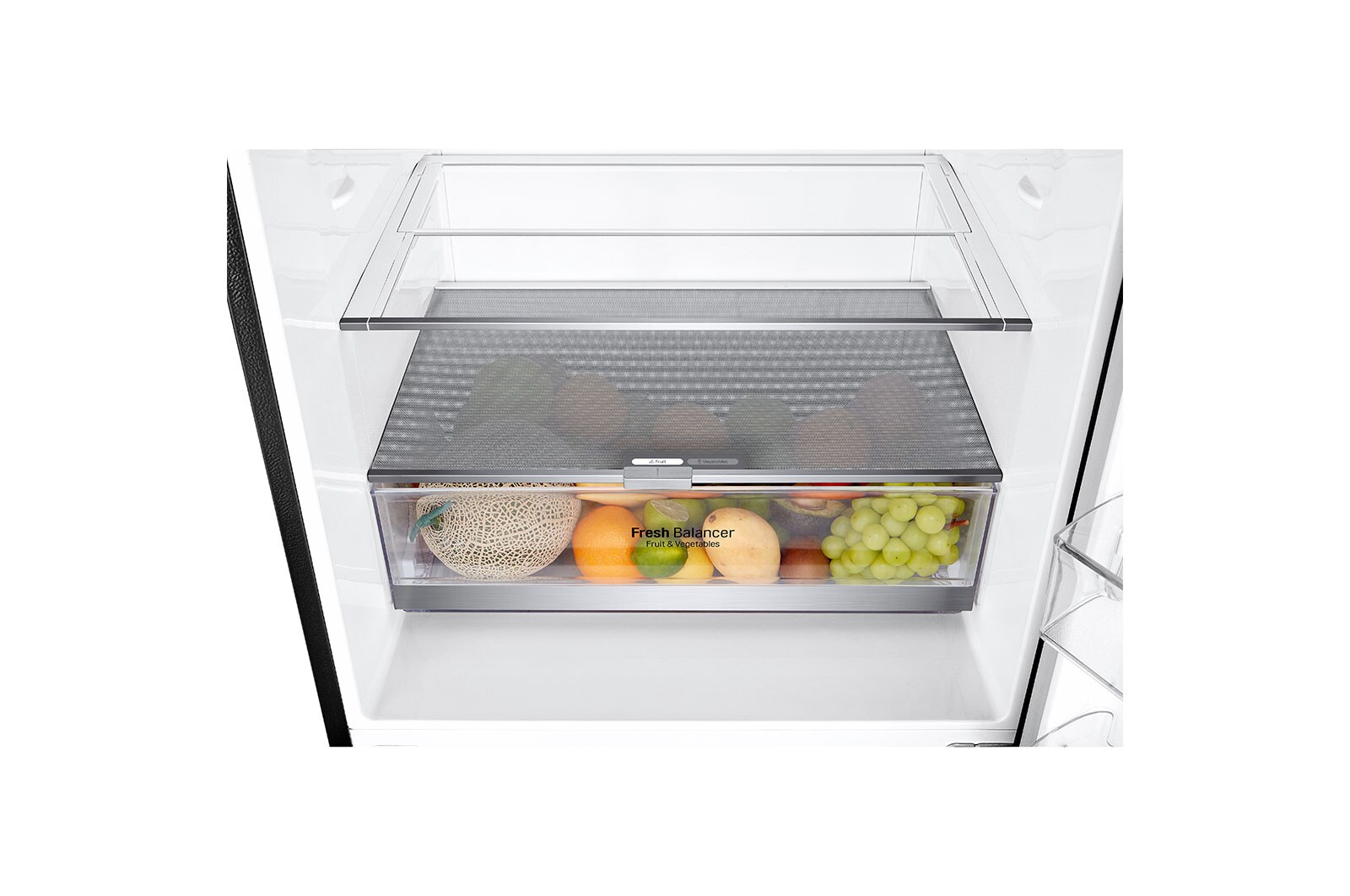 LG Réfrigérateur de 28 po à profondeur de comptoir d’une capacité de 15 pi³, avec congélateur au bas, fonctionnalité Refroidissement+ de la porte et tablette rabattable, LBNC15231P
