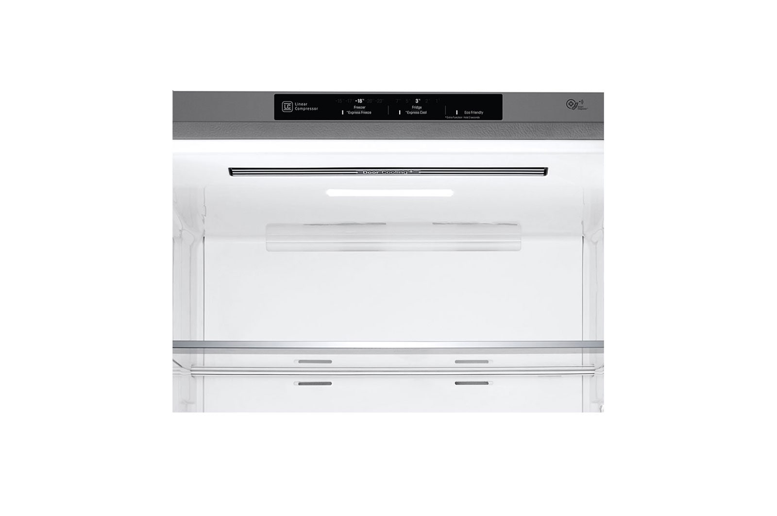 LG Réfrigérateur de 28 po à profondeur de comptoir d’une capacité de 15 pi³, avec congélateur au bas, fonctionnalité Refroidissement+ de la porte et tablette rabattable, LBNC15231V