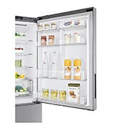 LG Réfrigérateur de 28 po à profondeur de comptoir d’une capacité de 15 pi³, avec congélateur au bas, fonctionnalité Refroidissement+ de la porte et tablette rabattable, LBNC15231V