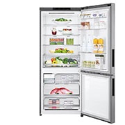 LG Réfrigérateur de 28 po à profondeur de comptoir d’une capacité de 15 pi³, avec congélateur au bas, fonctionnalité Refroidissement+ de la porte et tablette rabattable, LBNC15231V