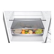 LG Réfrigérateur de 28 po à profondeur de comptoir d’une capacité de 15 pi³, avec congélateur au bas, fonctionnalité Refroidissement+ de la porte et tablette rabattable, LBNC15231V