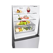 LG Réfrigérateur de 28 po à profondeur de comptoir d’une capacité de 15 pi³, avec congélateur au bas, fonctionnalité Refroidissement+ de la porte et tablette rabattable, LBNC15251V
