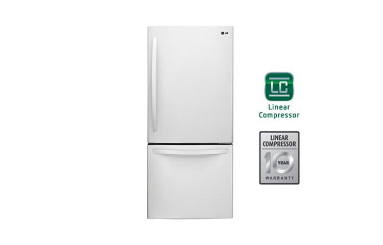 LG Réfrigérateur de 30 po, 22 pi 3 avec congélateur en bas doté d'un tiroir coulissant avec refroidissement intelligent, LDC22370SW