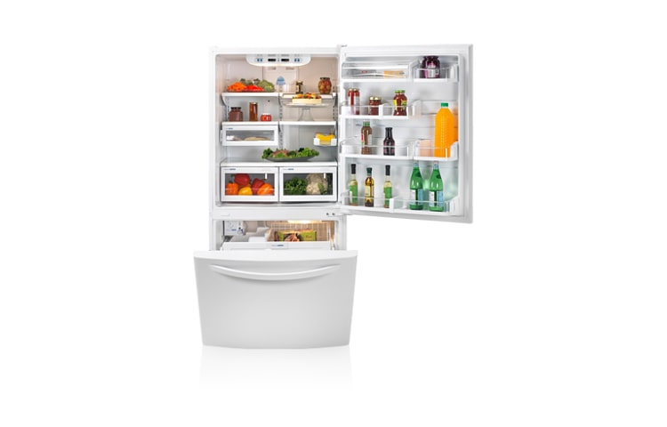 LG Réfrigérateur à congélateur au bas avec tiroir de congélateur basculant Tilt-A-Drawer™ (22,4 pi³), LDC22738SW