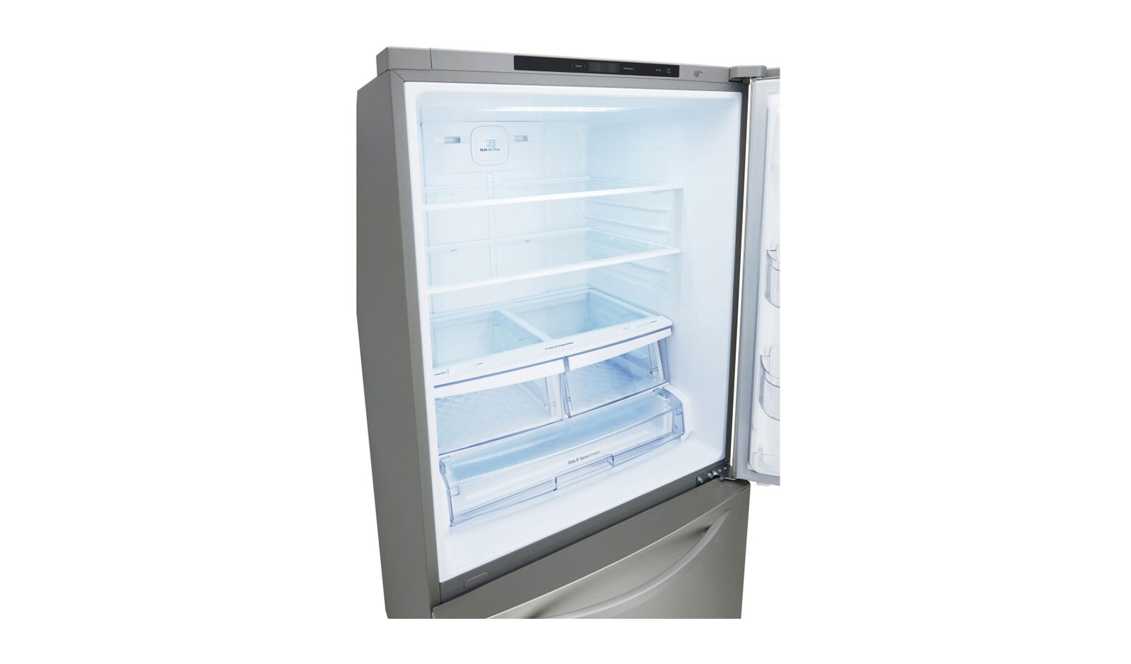 LG Réfrigérateur de 33 po avec congélateur au bas d’une grande capacité de 24 pi<sup>3</sup> avec compresseur linéaire à inversion, LDCS24223S