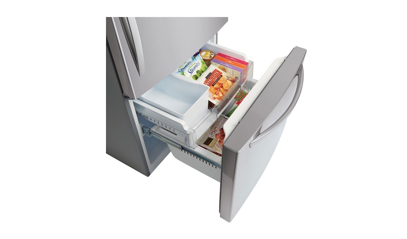 LG Réfrigérateur de 33 po avec congélateur au bas d’une grande capacité de 24 pi<sup>3</sup> avec compresseur linéaire à inversion, LDCS24223S