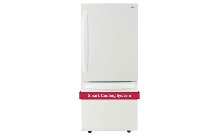 Vue avant de Réfrigérateur Energy Star<sup>MD</sup> de 22 pi 3 avec congélateur au bas et compresseur linéaire LDNS22220W