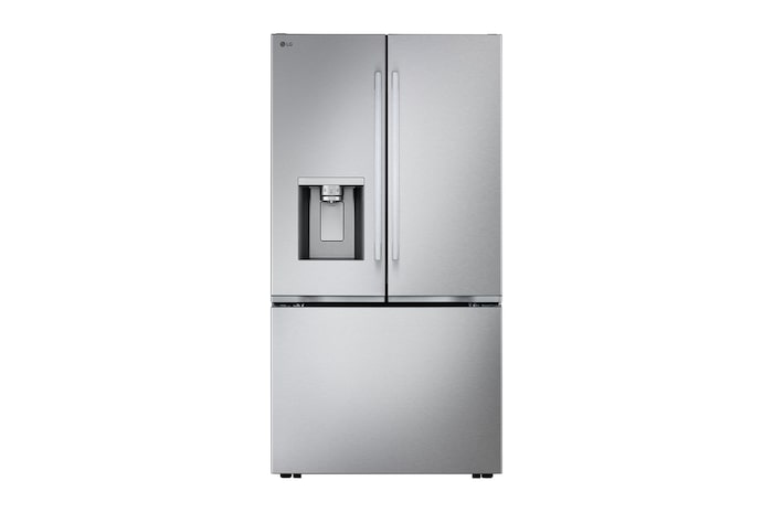 Vue avant de Réfrigérateur Counter-Depth MAXMCà trois portes de 24 pi3 avec porte à deux battants, système de charnières Zero ClearanceMC, LF24Z6530S