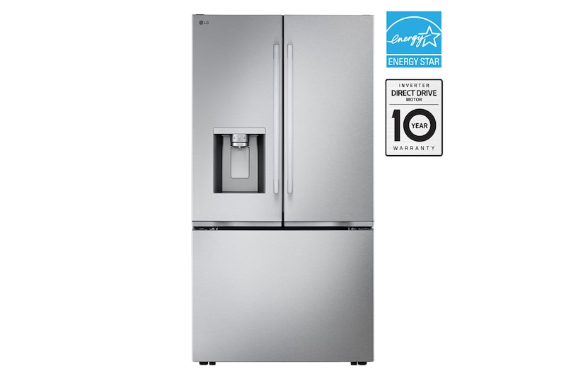 Vue avant de Réfrigérateur de 24 pi³/36 po, Zero Clearance🅪, prof. de compt. MAX🅫, 3 portes/2 battants | Distr. eau/glaçons | Machine Craft Ice🅫 double LF24Z6530S