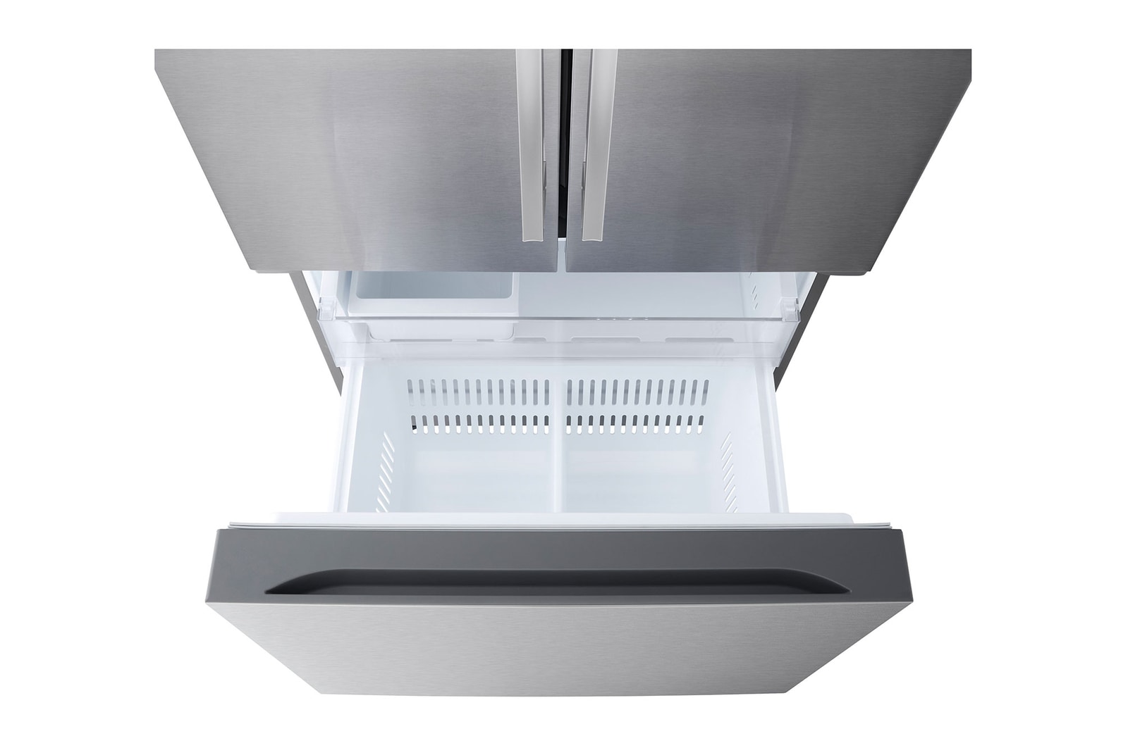 LG Réfrigérateur de profondeur standard à trois portes de 25 pi3 avec porte à deux battants et une machine à glaçons, LF25H6200S