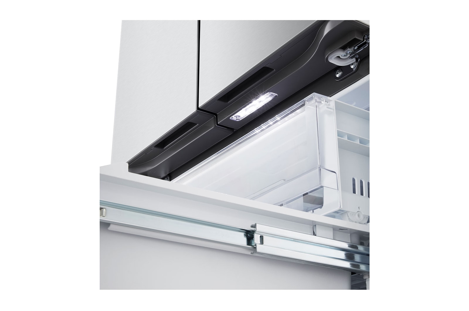 LG Réfrigérateur de 25 pi³ de profondeur standard à trois portes avec porte à deux battants et machine à glaçons, LF25S6200S