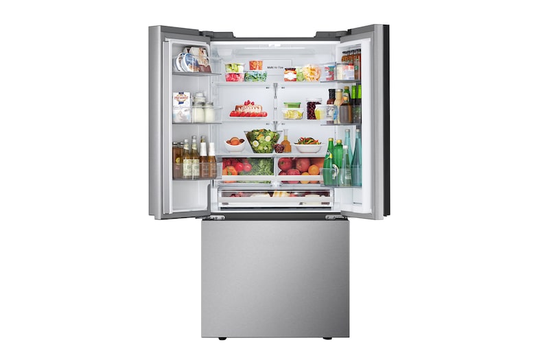 Front open view with food