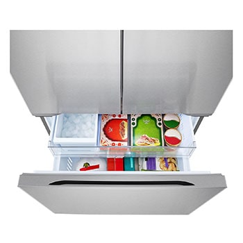 Freezer drawer filled view