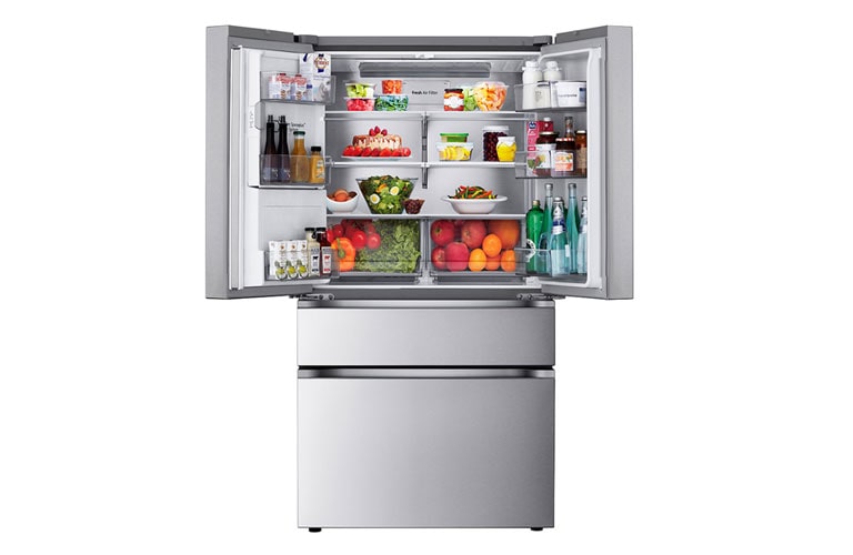 Réfrigérateur intelligent à profondeur standard MAXMC de 29 pi³ à 4 portes  avec porte à deux battants et tiroir Full-ConvertMC - LF29S8330S