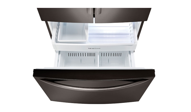 LG Réfrigérateur de 36 po à profondeur de comptoir d'une capacité de 21 pi³ avec système de refroidissement intelligent et porte à deux battants, LFC21776D