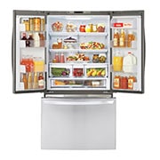 LG Réfrigérateur d’une grande capacité de 20,9 pi³ à profondeur de comptoir, doté de trois portes, dont une porte à deux battants, et du système de refroidissement intelligent Smart Cooling, LFC21776ST