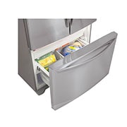 LG Réfrigérateur d’une grande capacité de 20,9 pi³ à profondeur de comptoir, doté de trois portes, dont une porte à deux battants, et du système de refroidissement intelligent Smart Cooling, LFC21776ST