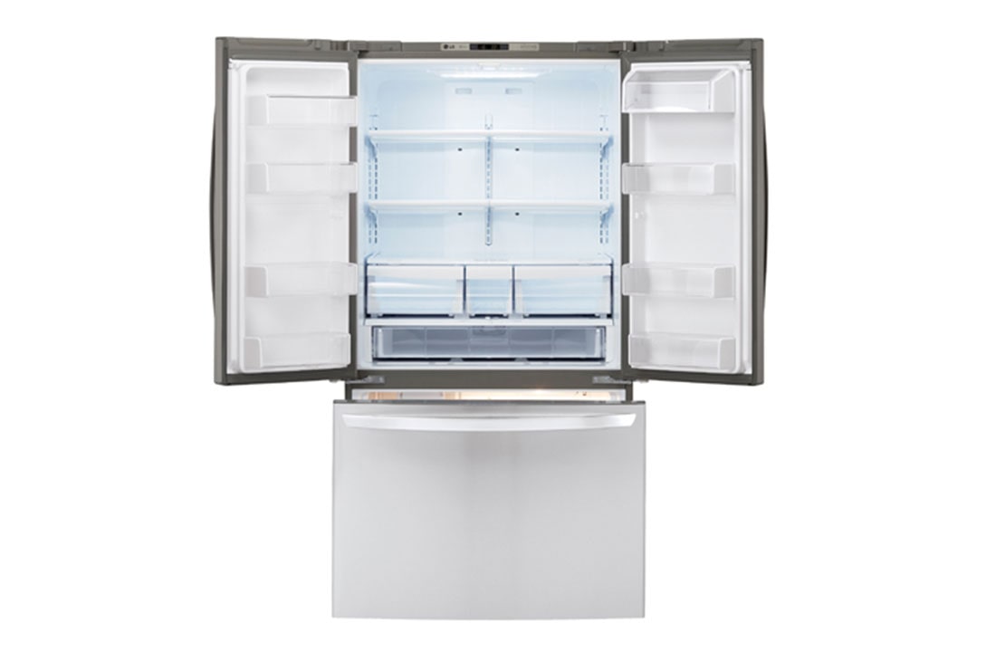 LG Réfrigérateur d’une grande capacité de 20,9 pi³ à profondeur de comptoir, doté de trois portes, dont une porte à deux battants, et du système de refroidissement intelligent Smart Cooling, LFC21776ST