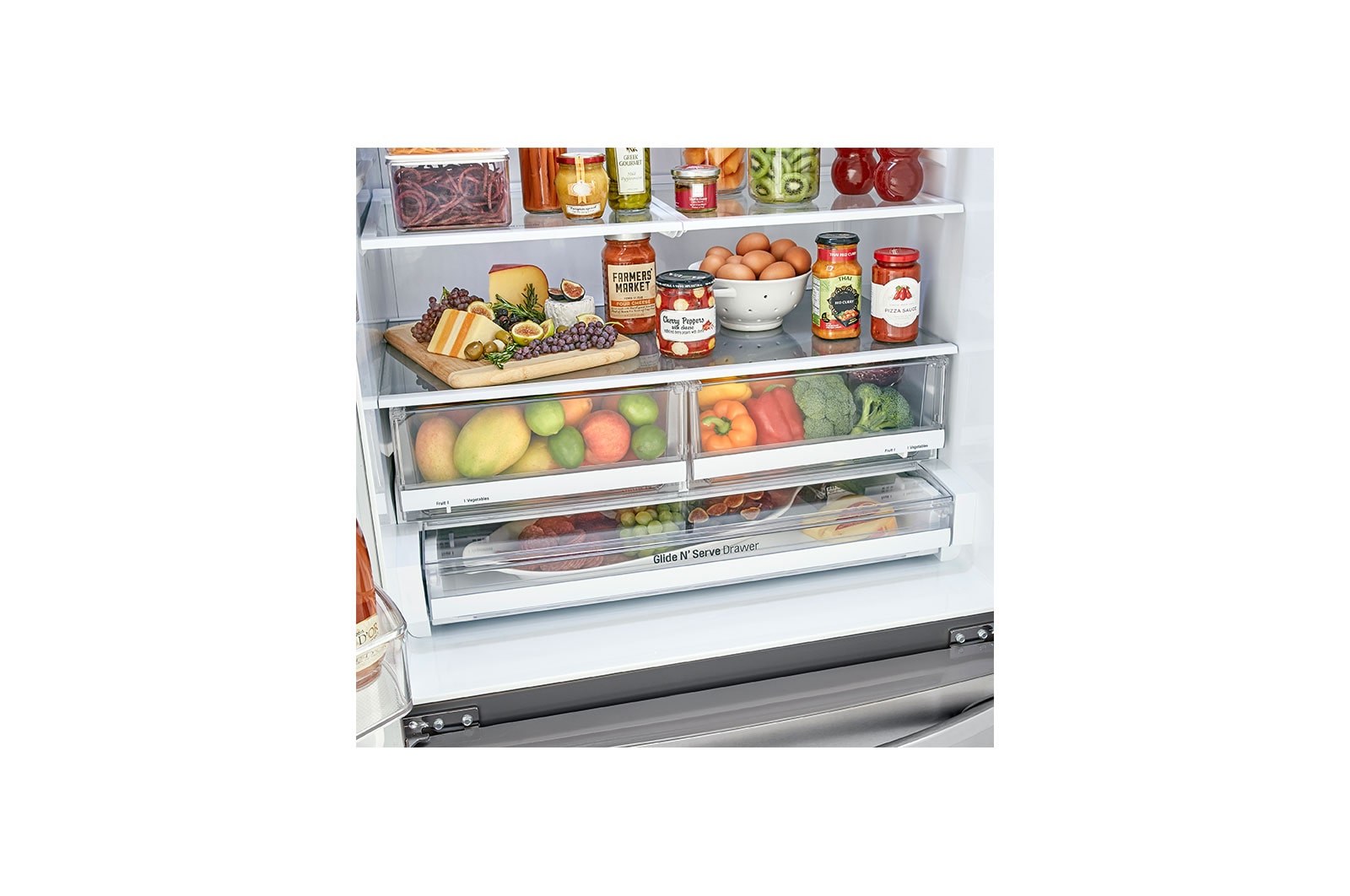 LG 23 pi³ Réfrigérateur à profondeur de comptoir avec porte à deux battants, LFCC22426S