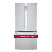 LG Réfrigérateur avec porte à deux battants, Porte dans la porte<sup>MC</sup> , 33 pouces, 25 pi 3 , LFCS25663S