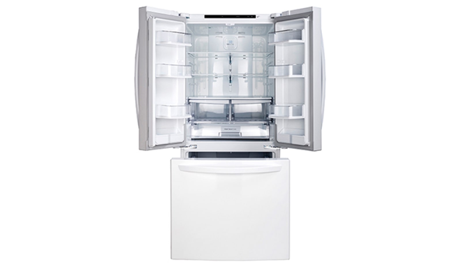 LG Réfrigérateur d'une capacité de 22 pi3 doté de trois portes, dont une porte à deux battants, LFNS22520W