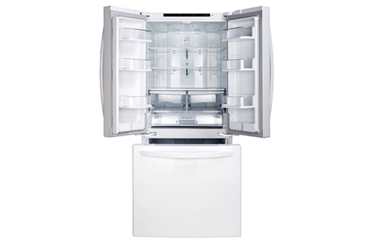 LG Réfrigérateur d'une capacité de 22 pi3 doté de trois portes, dont une porte à deux battants, LFNS22520W