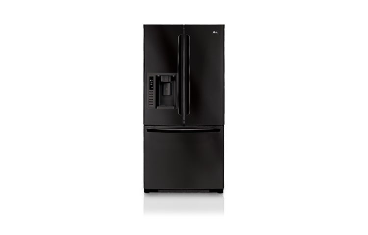 Vue avant de Réfrigérateur à porte française (3 portes) avec distributeur d’eau et de glaçons (22,6 pi³) LFX23965SB
