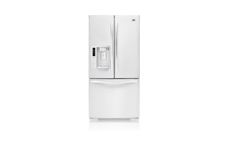 Vue avant de Réfrigérateur à porte française (3 portes) avec distributeur d’eau et de glaçons (22,6 pi³) LFX23965SW