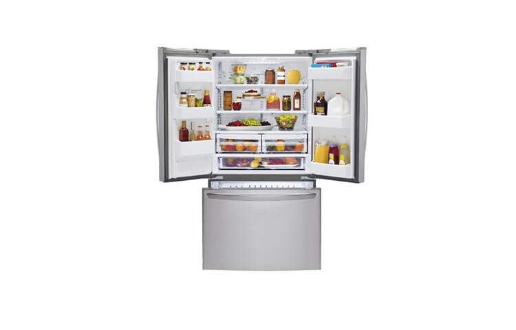 LG Réfrigérateur de 36 po d’une capacité de 24,7 pi 3 avec porte à deux battants et compresseur linéaire, LFX25974ST