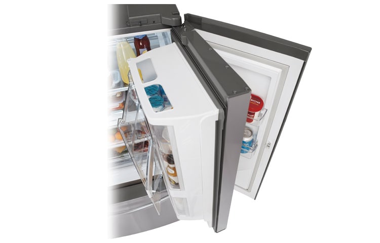 LG Réfrigérateur à profondeur de comptoir de 36 po d’une capacité de 25 pi 3 avec porte à deux battants et porte dans la porte, LFX25992ST