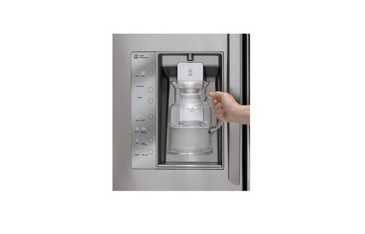 LG Réfrigérateur 3 portes de 36 po à capacité de 30,7 pi 3 avec porte à deux battants équipé de la technologie de refroidissement intelligent Plus et d’un compresseur linéaire, LFX31925ST