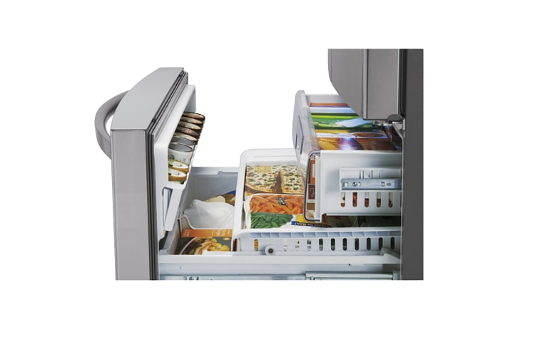 LG Réfrigérateur 3 portes de 36 po à super grande capacité de 30,5 pi 3 avec porte dans la porte, LFX31945ST