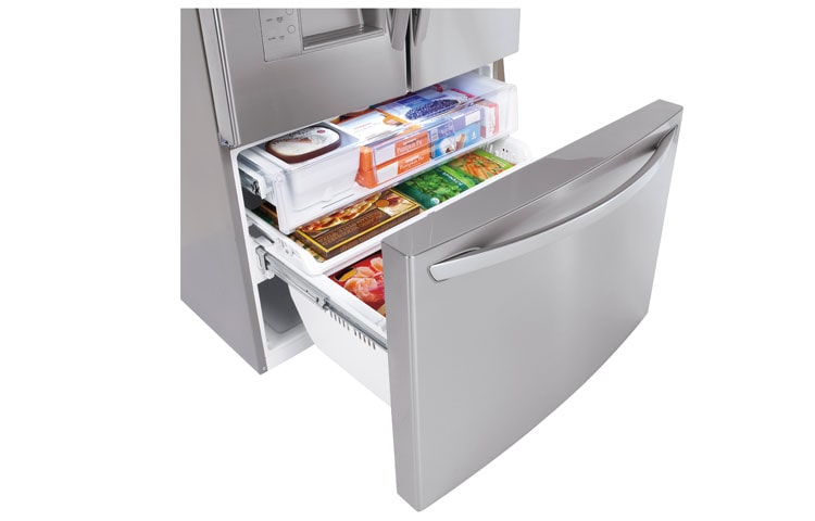 LG Réfrigérateur de 36 po d’une hyper capacité de 32,5 pi 3 avec porte à deux battants et Slim SpacePlus MC , LFX33975ST