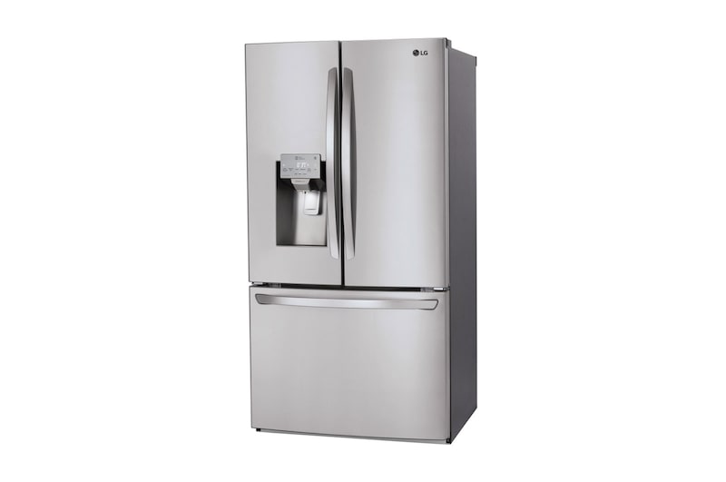 LG Réfrigérateur de 22 pi<sup>3</sup> avec porte à deux battants et distributeur d’eau et de glaçons avec ThinQ<sup>MD</sup>, LFXC22526S