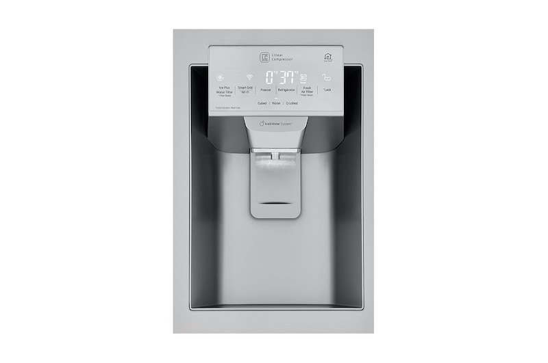 LG Réfrigérateur à profondeur de comptoir de 36 po d’une capacité de 22 pi³ résistant aux taches, avec InstaView<sup>MD</sup> Porte dans la porte<sup>MD</sup> et double machine à glaçons, LFXC22596S