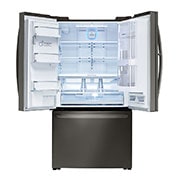 LG Réfrigérateur de 36 po à profondeur de comptoir, d’une capacité de 24 pi<sup>3</sup>, en acier inoxydable noir et doté d’une porte à deux battants avec Porte dans la porte<sup>MD</sup> et technologie InstaView<sup>MC</sup>, LFXC24796D