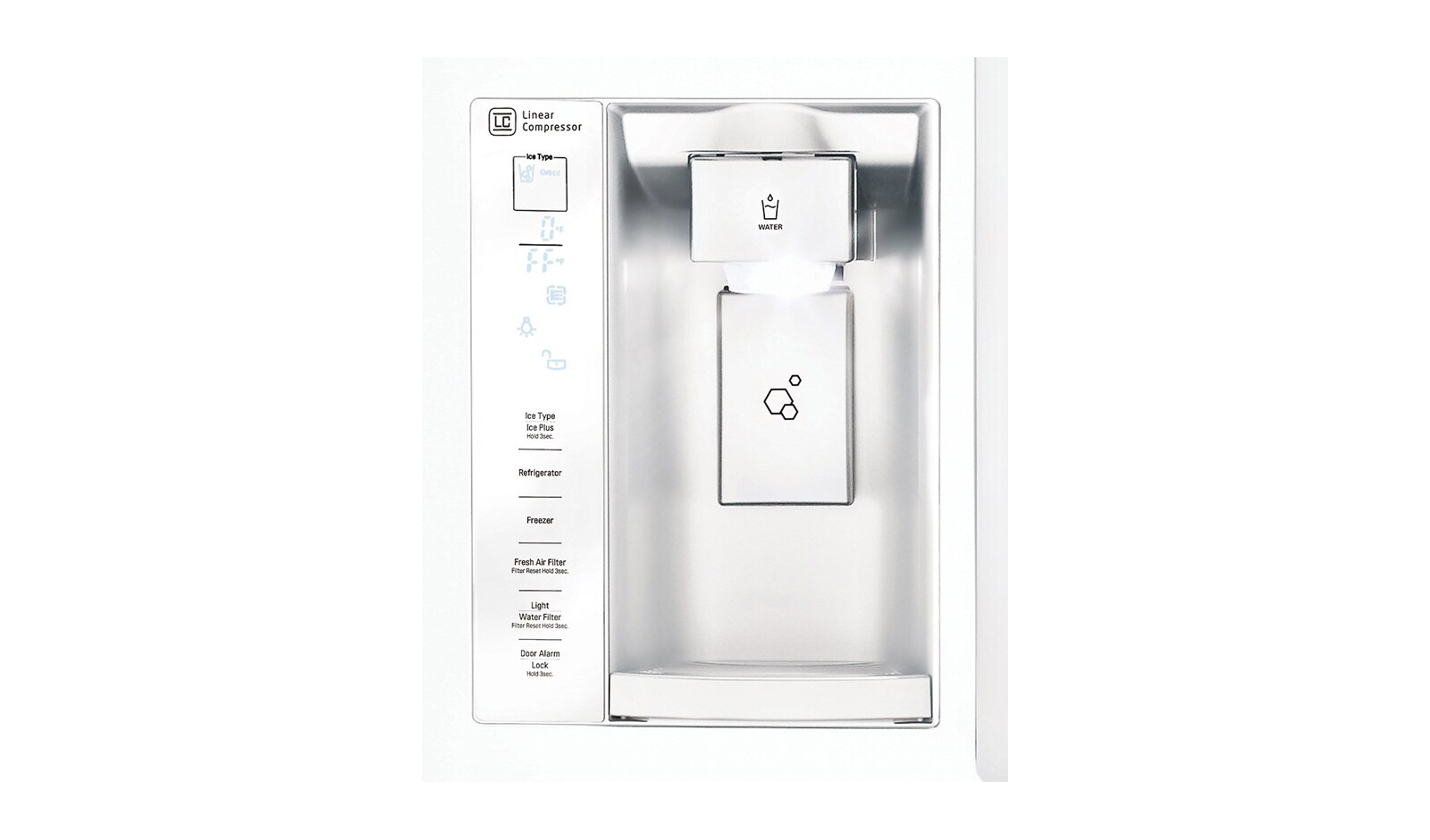 LG Réfrigérateur avec porte à deux battants de 24,2 pi3 , 33 po, LFXS24623W