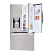 LG Réfrigérateur résistant aux taches de 36 po avec Porte dans la porte<sup>MD</sup>, connectivité Wi-Fi et double machine à glaçons, LFXS26566S