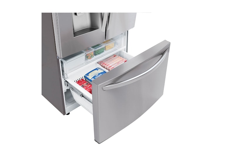 LG Réfrigérateur résistant aux taches de 36 po avec Porte dans la porte<sup>MD</sup>, connectivité Wi-Fi et double machine à glaçons, LFXS26566S