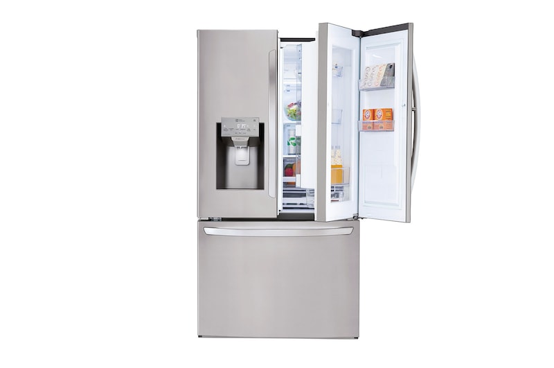 LG Réfrigérateur résistant aux taches de 36 po avec Porte dans la porte<sup>MD</sup>, connectivité Wi-Fi et double machine à glaçons, LFXS26566S