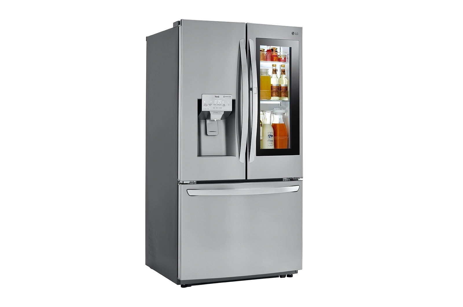 LG Réfrigérateur intelligent de 26 pi³ avec Wi-Fi, Porte dans la porte<sup>MD</sup> et technologie InstaView<sup>MC</sup>, LFXS26596S